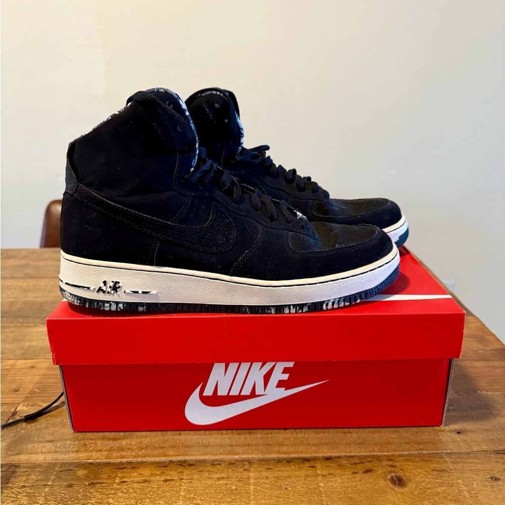 Nike Air Jordan Air Force 1 Black Marble Size 11